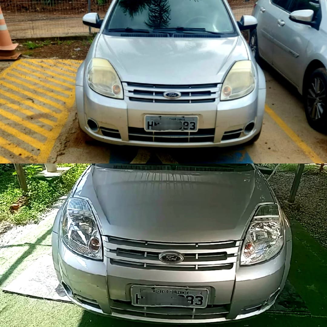 Polimento Ford Ka - Antes e Depois